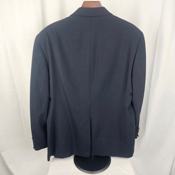 Vintage Y2K Polo University Club Blazer 42R Gold Buttons Union USA - Picture 7 of 7